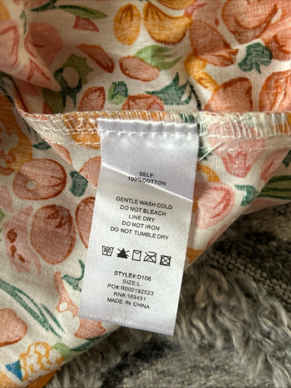 Women's Orange Floral Maxi Dress with Spaghetti Straps - Picture 6 of 8